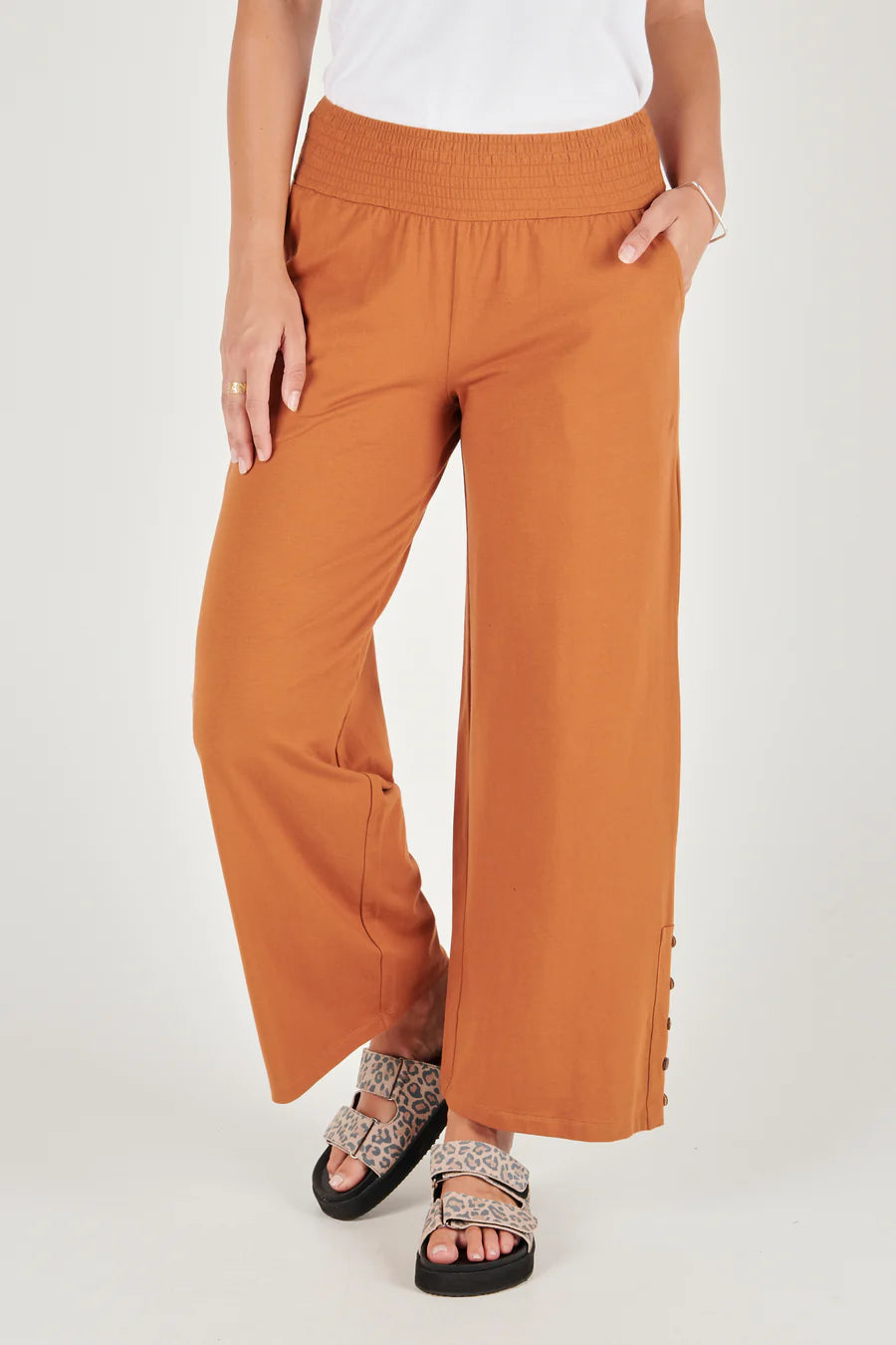 Shirred Waistband Pant