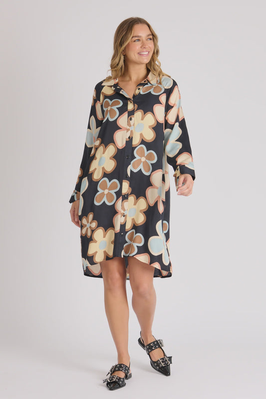 Cuff Detail Shirt Dress