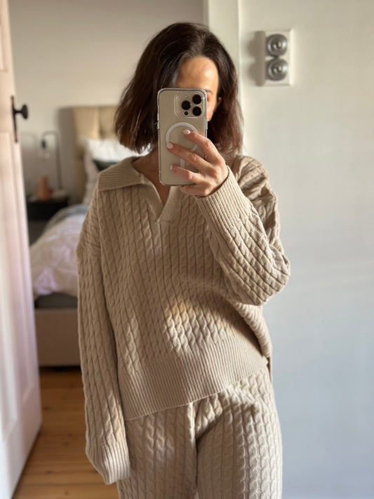 Lyla Collard Knit Jumper