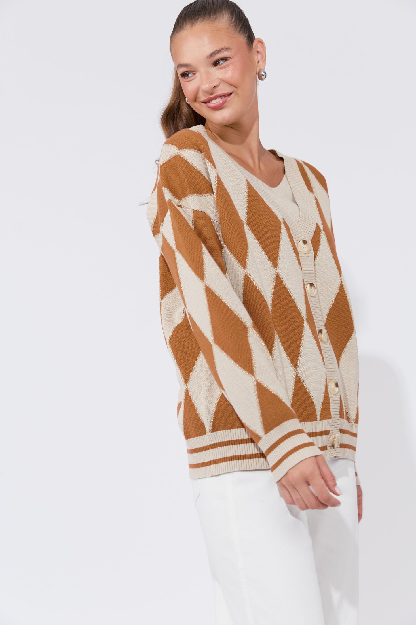 Casablanca Lurex Cardigan