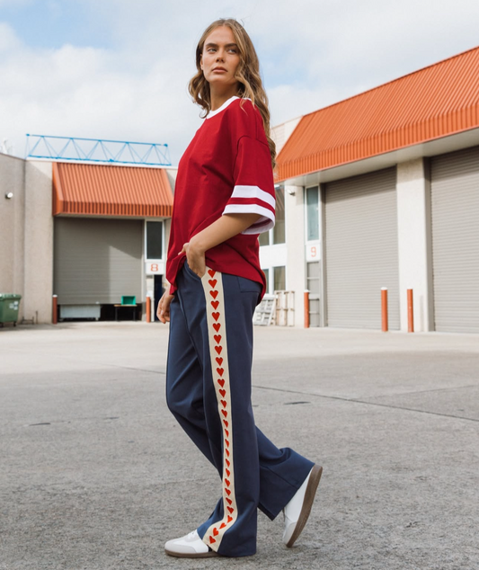 Racing Heart Track Pant