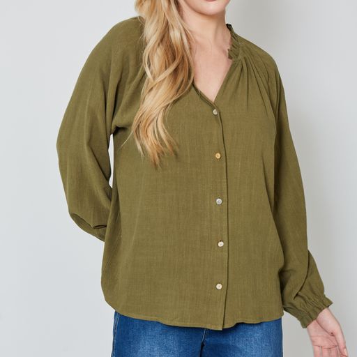 Vera Pleat Blouse