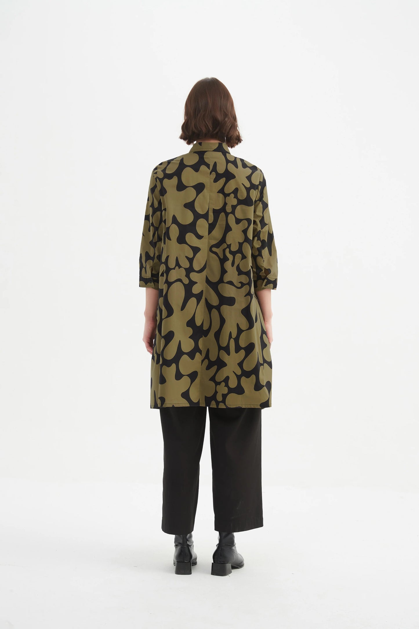 Handkerchief Hem Print Shirt