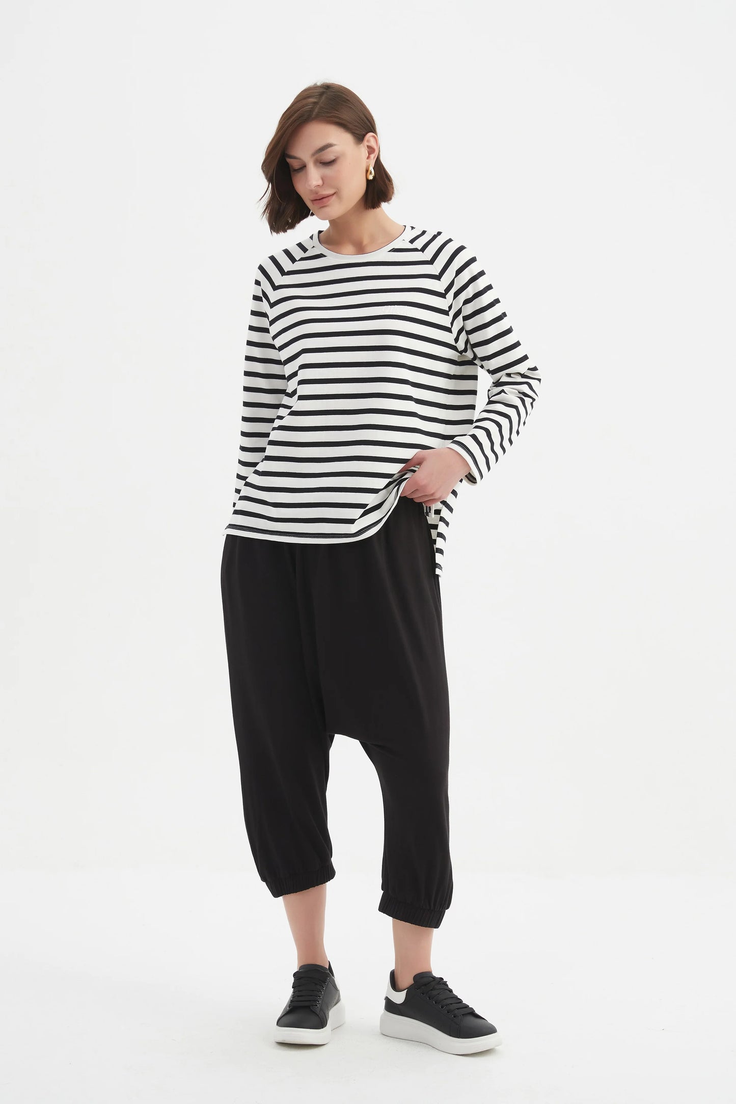 Stripe Long Sleeve Weekend T-Shirt