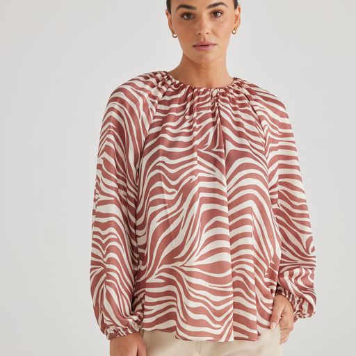 In Motion Print Top