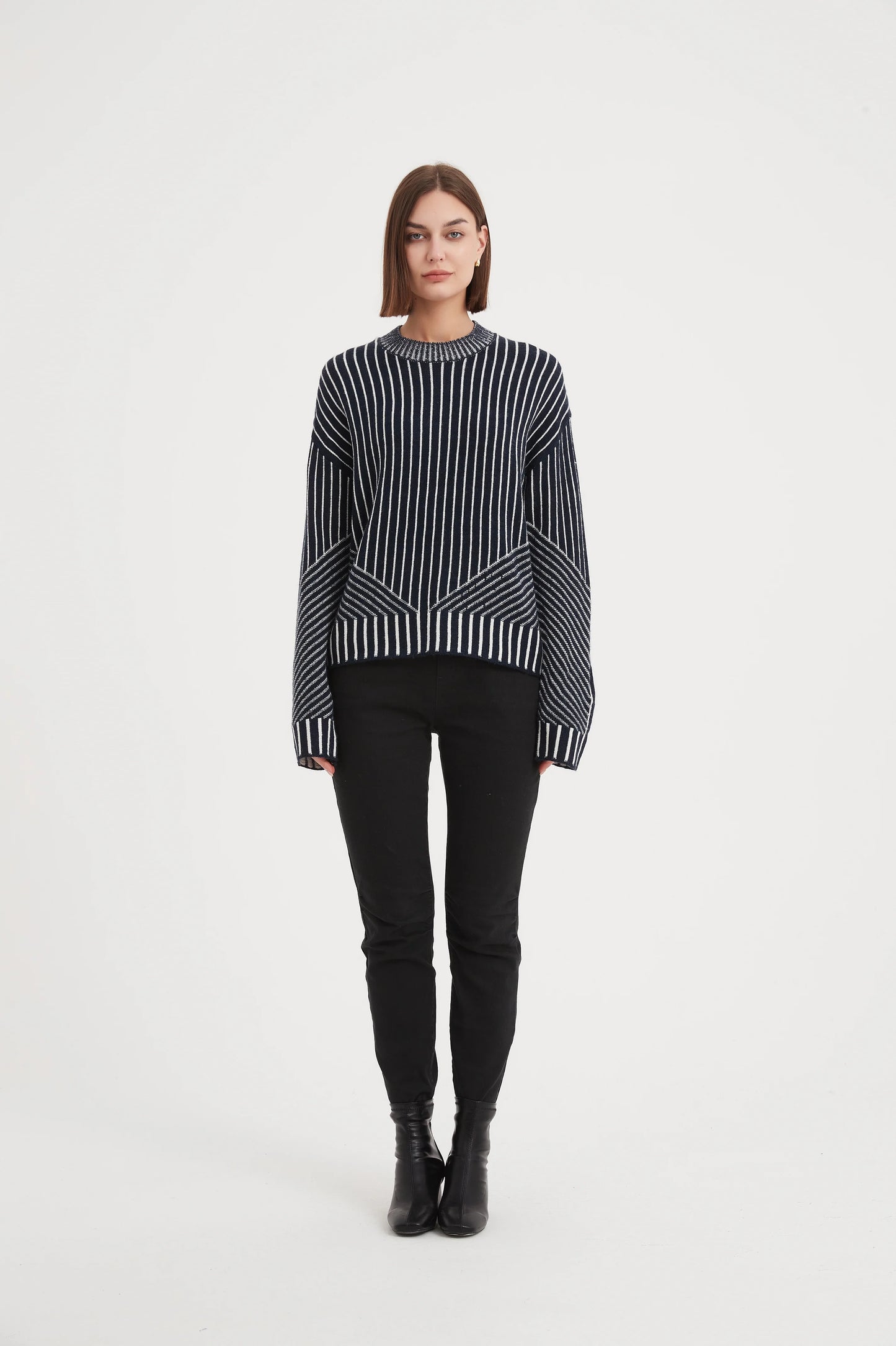 Geometric Stripe Knit