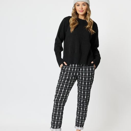 Stella Check Stretch Jogger
