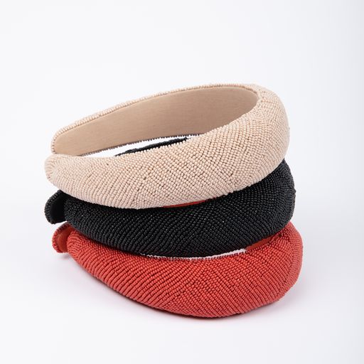 Beaded Solid Headband