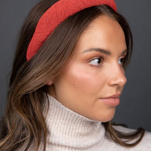 Beaded Solid Headband