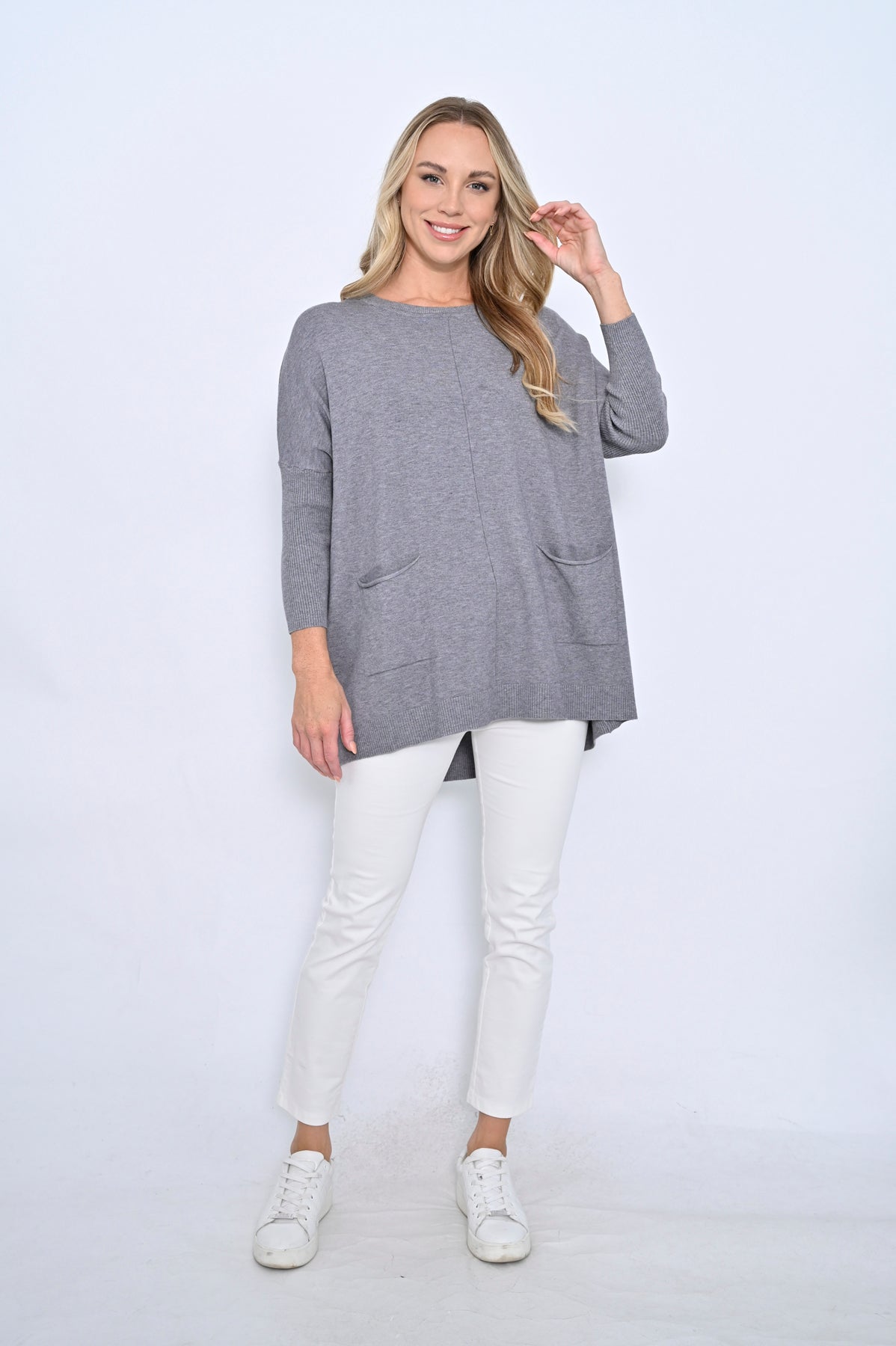 Ruby Front 2 Pockets Knit Jumper