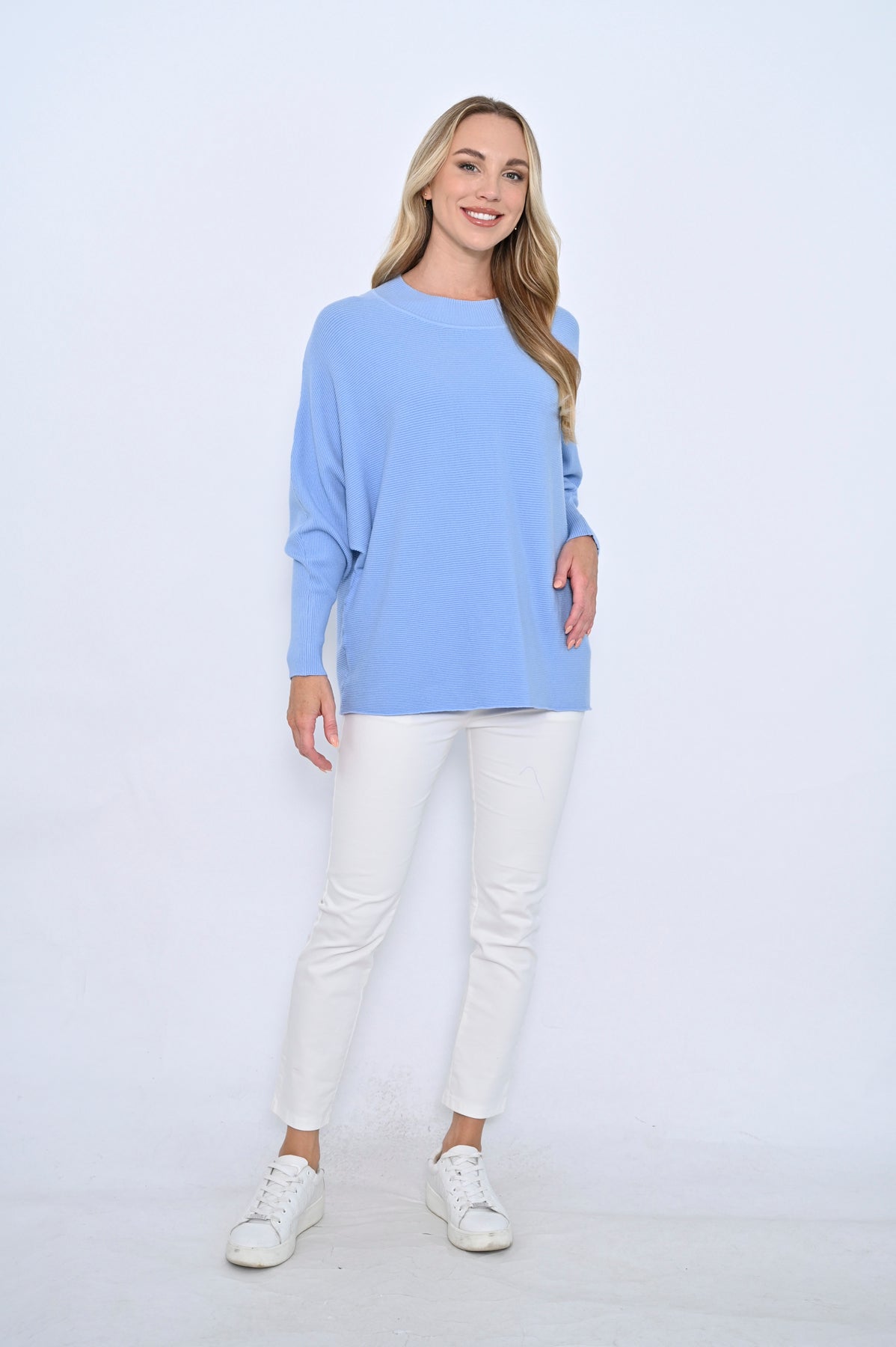 Hazel Bawing Ribbed Knit Jumper