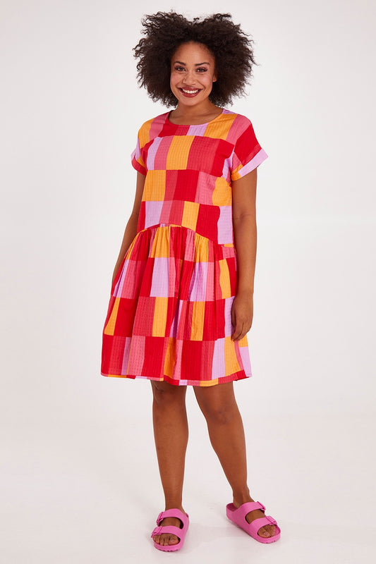 Soleil Check Dress