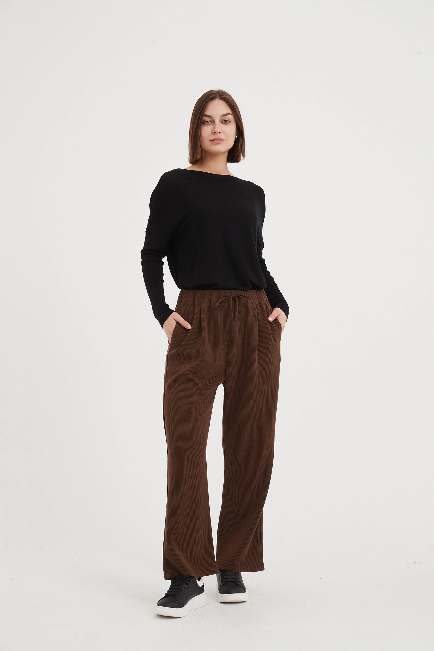 Straight Leg Stretch Cord Pant