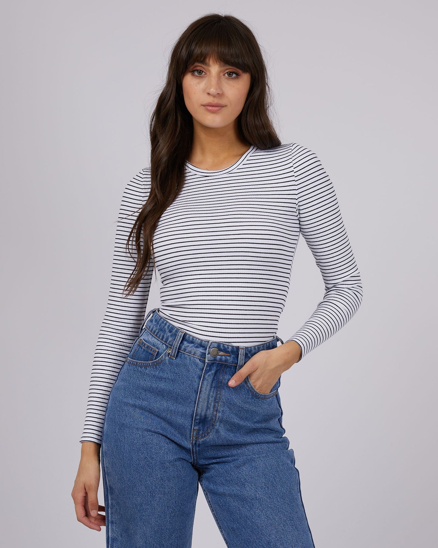 Eve Rib Stripe Long Sleeve