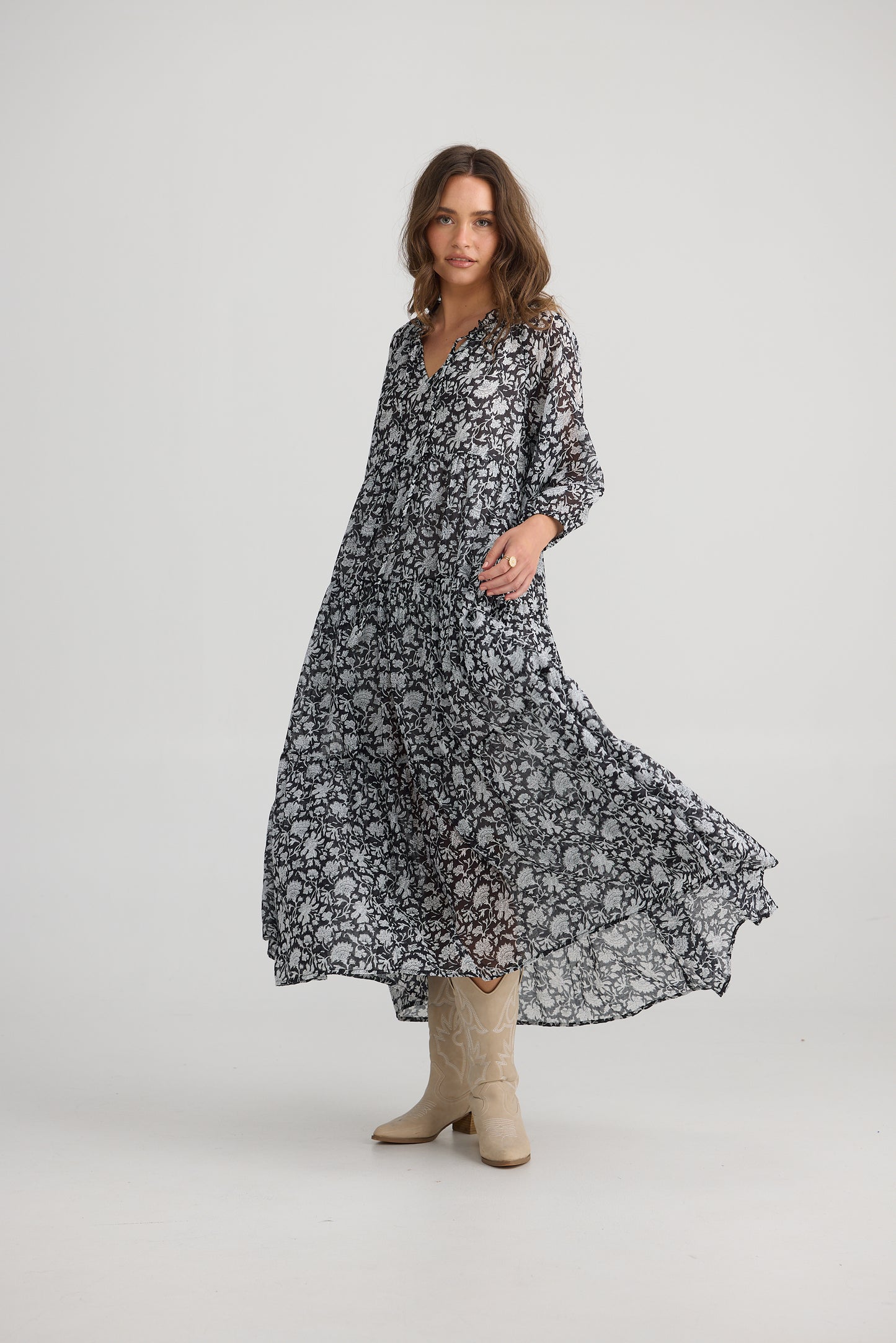 Damascus Mid Sleeve Dress