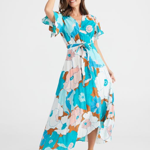 Tropics Wrap Dress