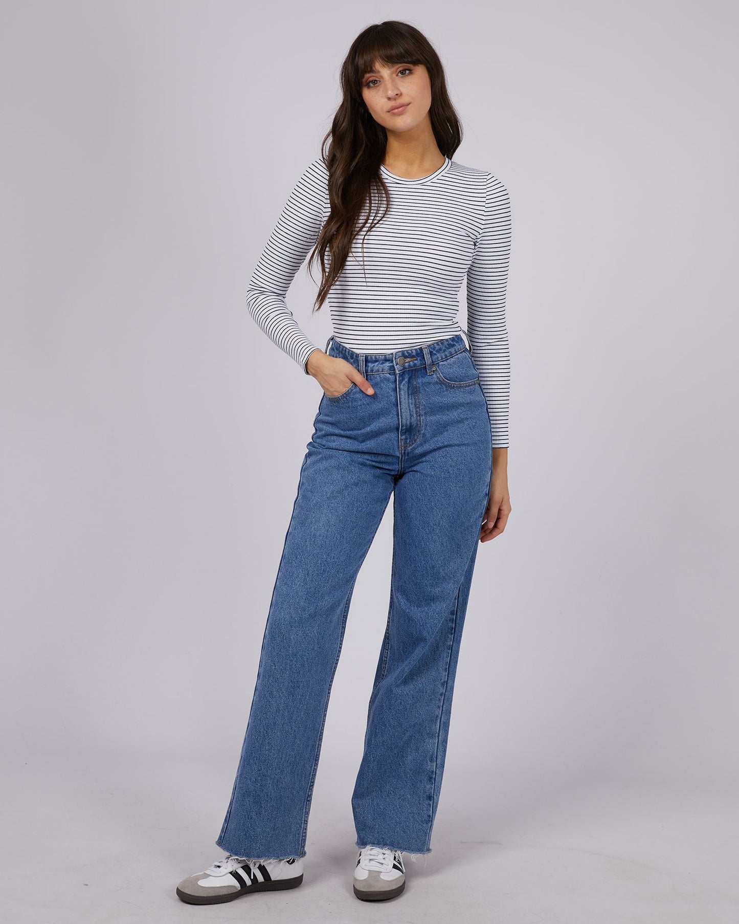 Eve Rib Stripe Long Sleeve