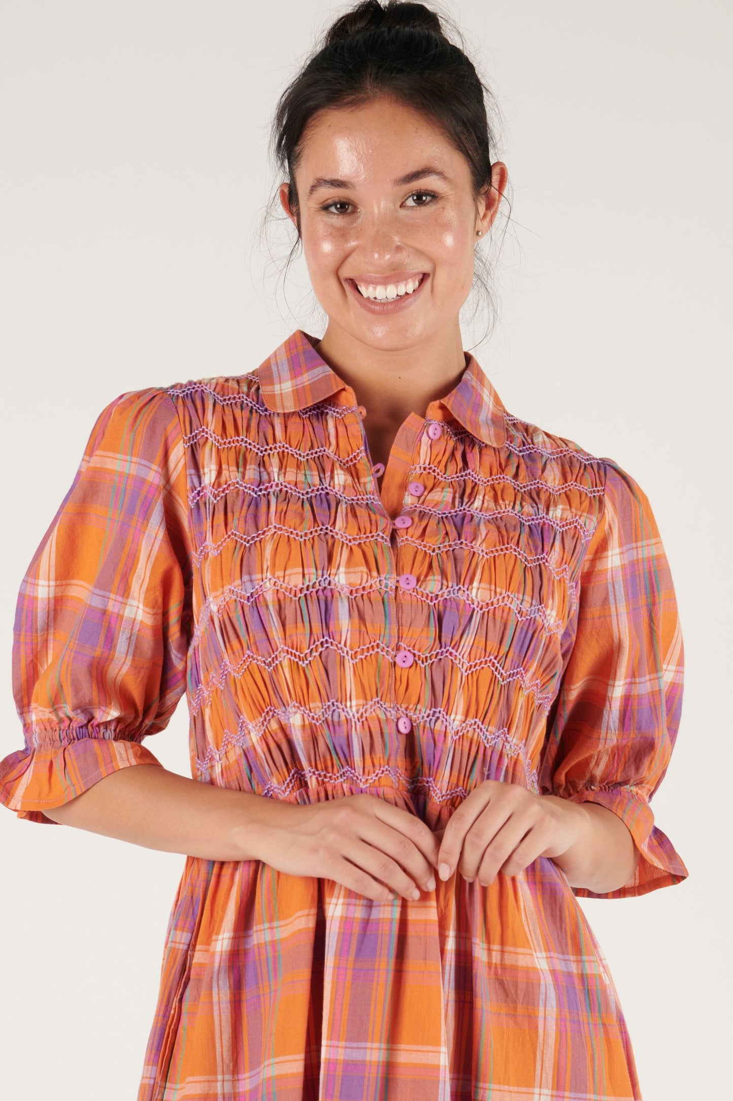 Shirred Bodice Dress