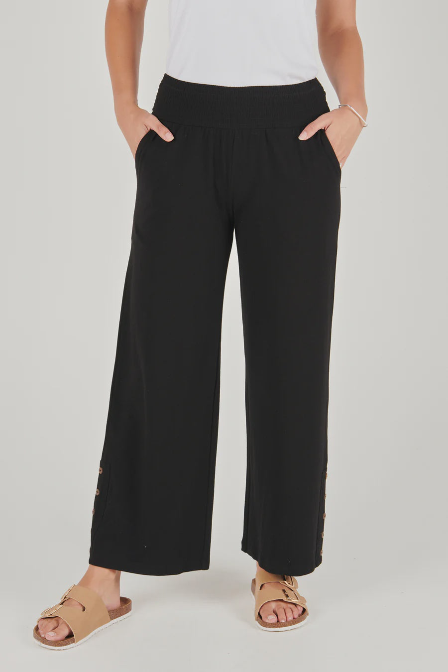 Shirred Waistband Pant