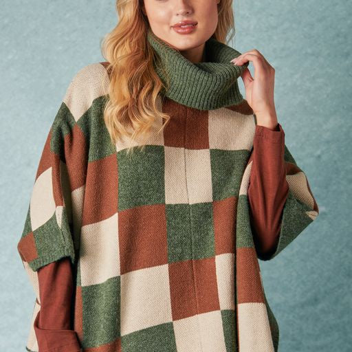 Roll Neck Poncho