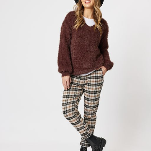 Stella Check Stretch Jogger