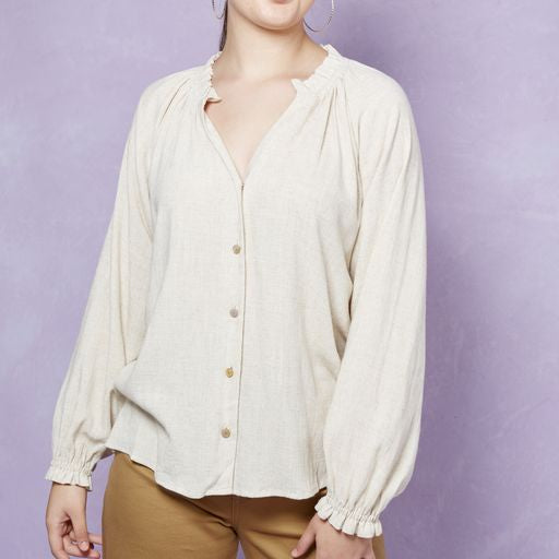 Vera Pleat Blouse