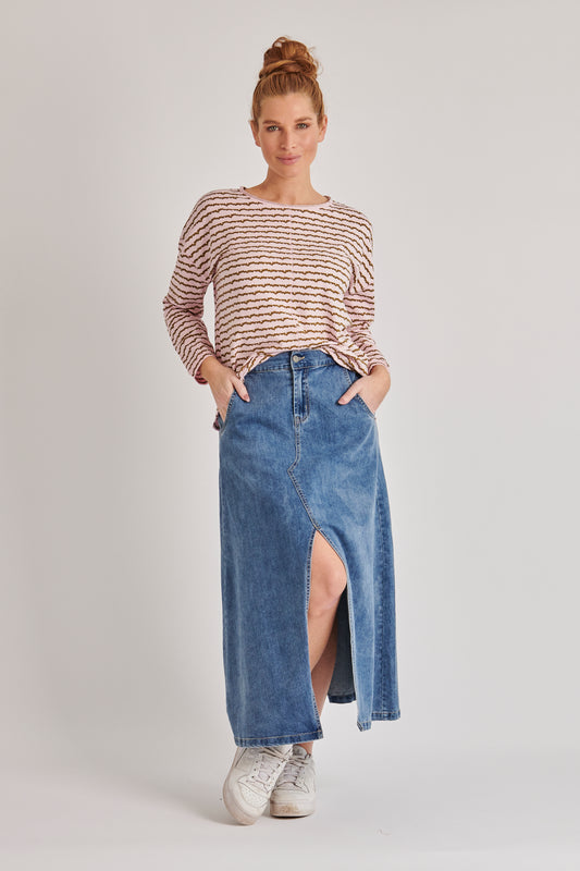 Front Split Maxi Skirt