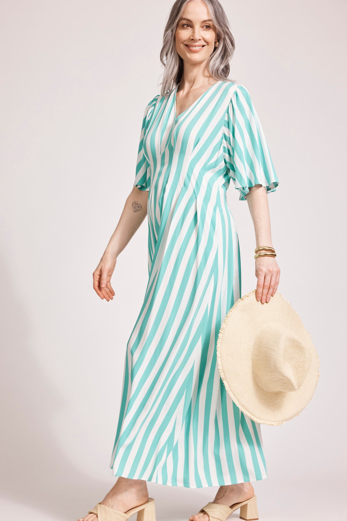 Treville Stripe Maxi Dress