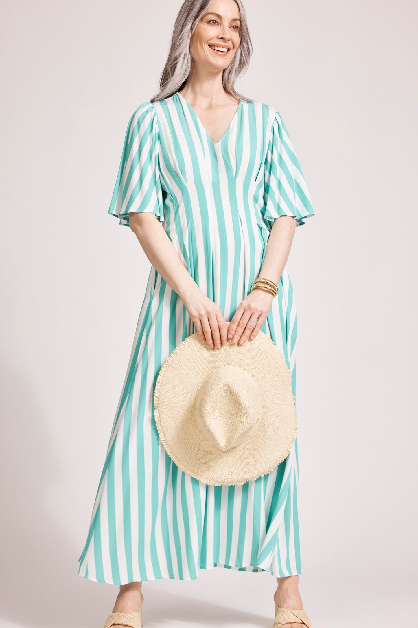 Treville Stripe Maxi Dress