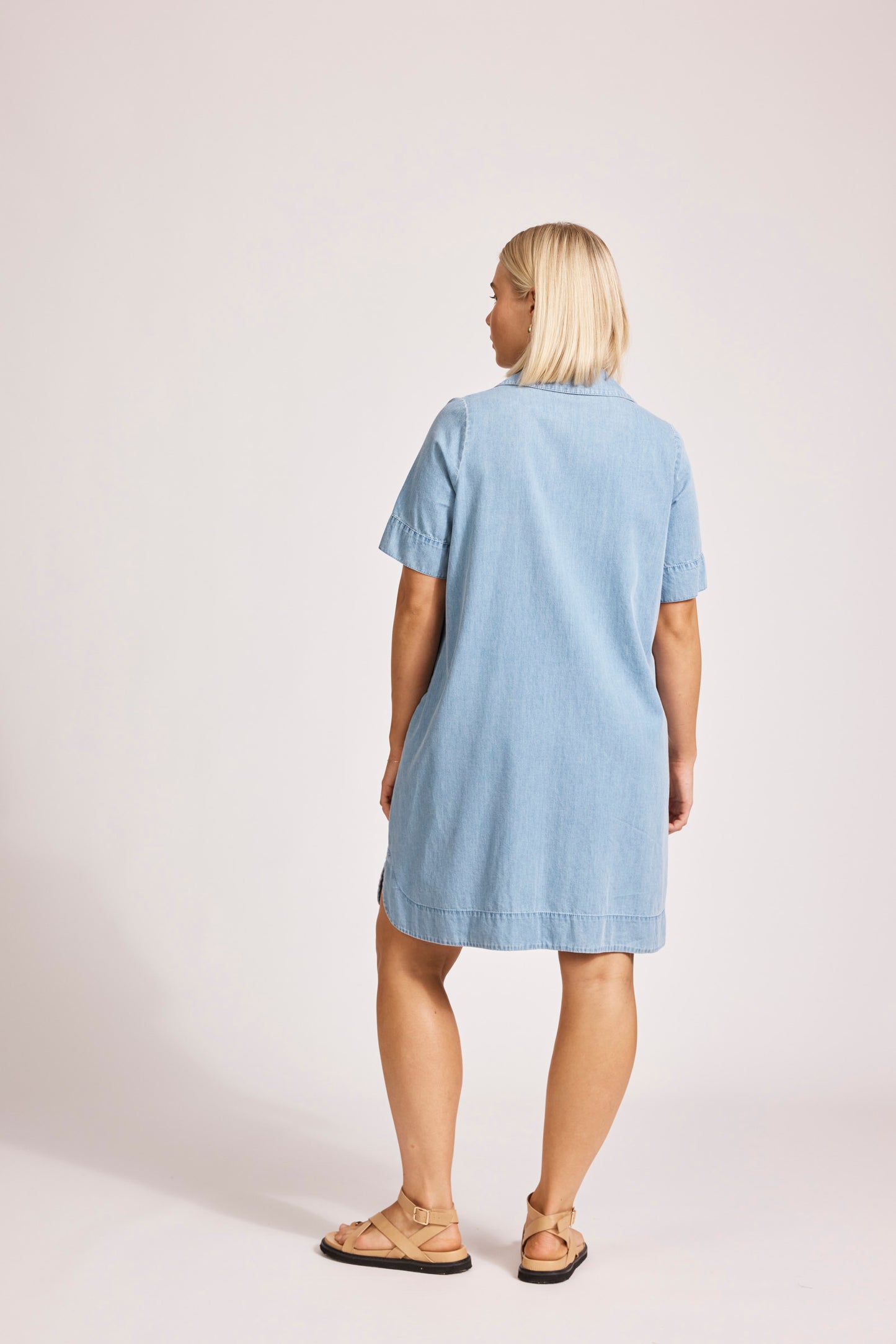Melenia Denim Shirt Dress