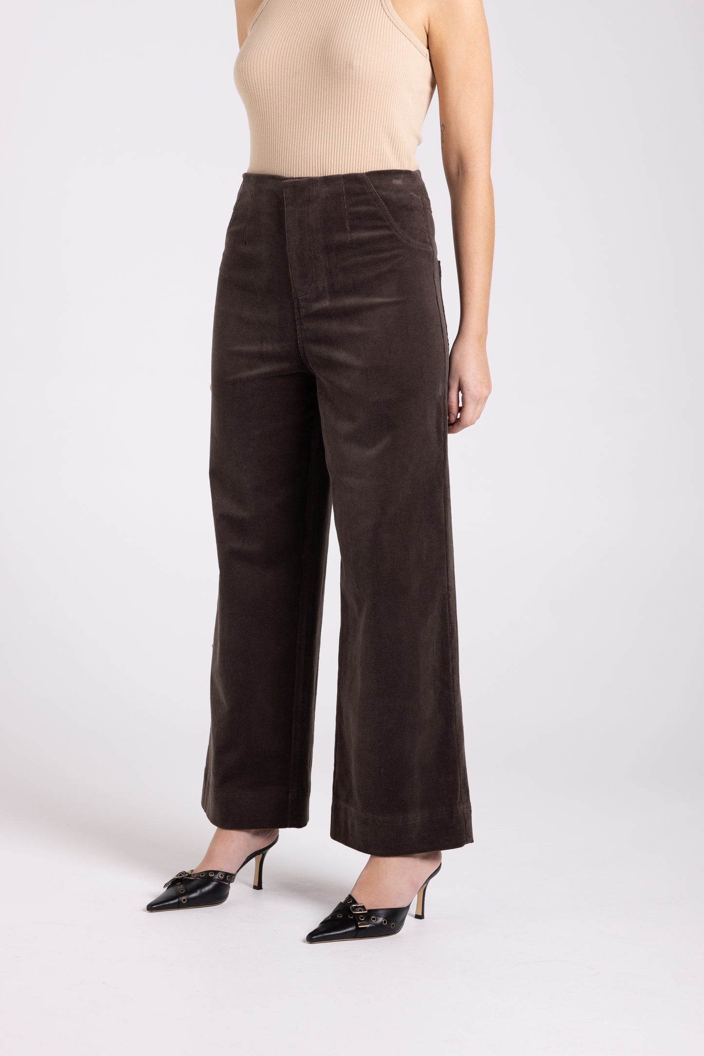 Cord 7/8 Wide Leg Jean