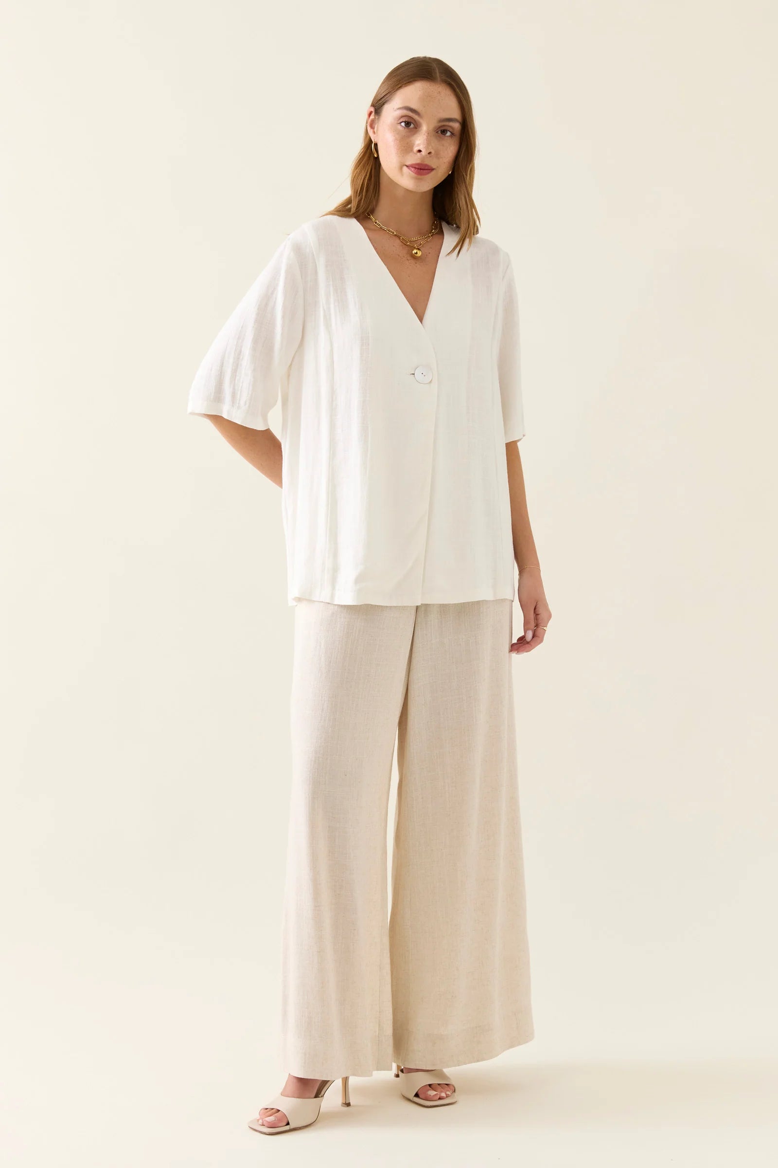 Ingrid Button Shell Ingrid Button Dress – lolaandsage