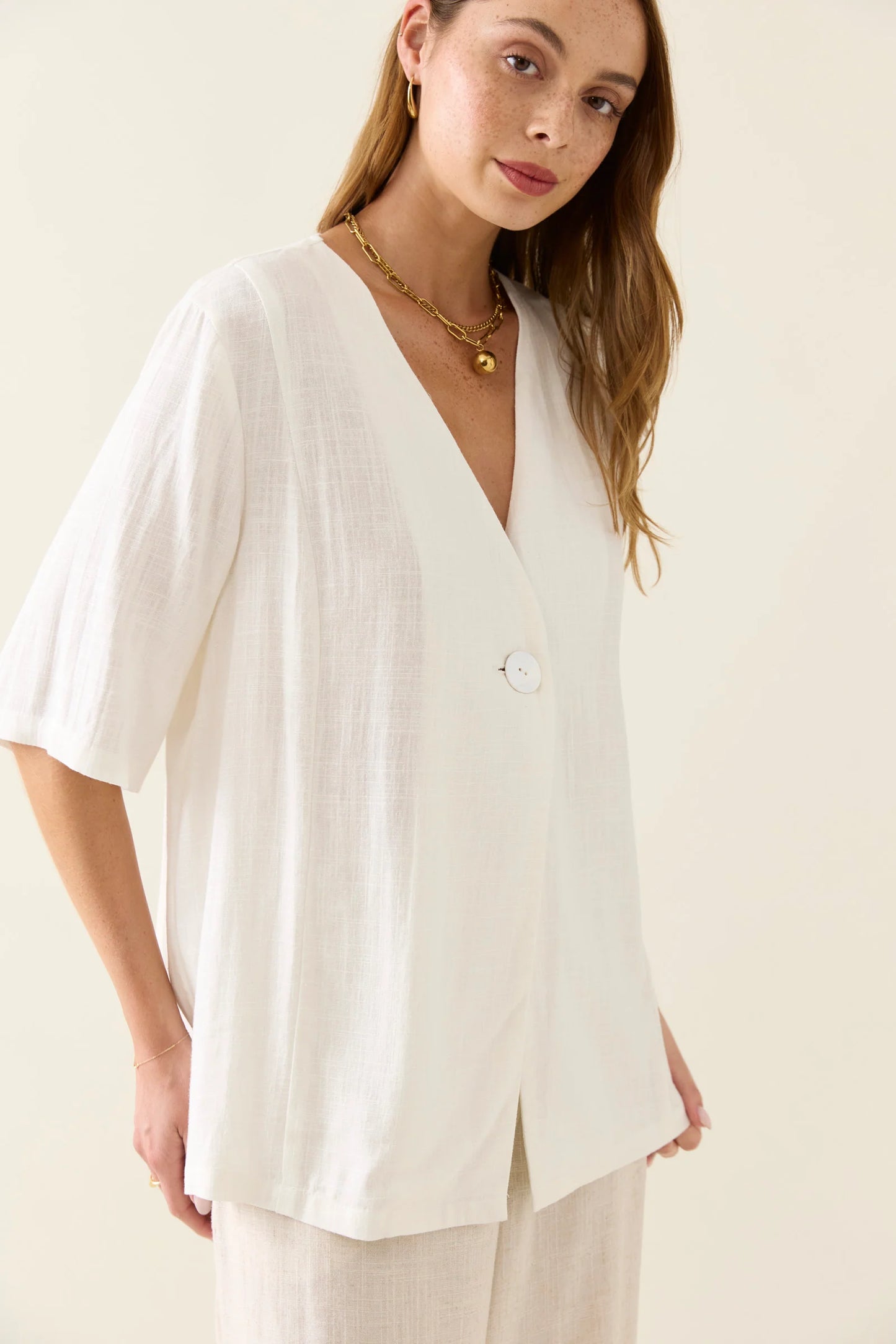 Ingrid Button Dress
