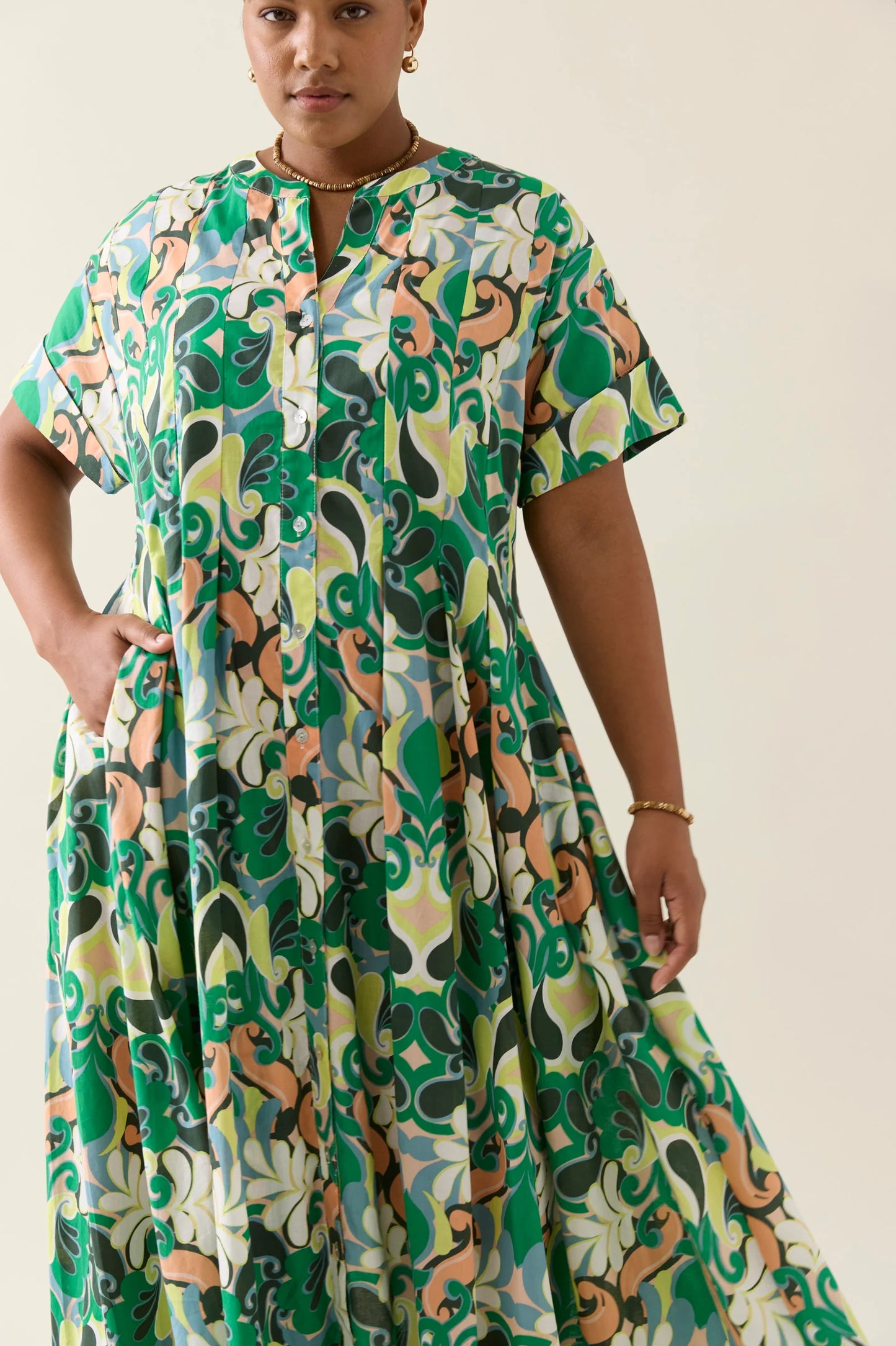 Aurora Pleat Maxi