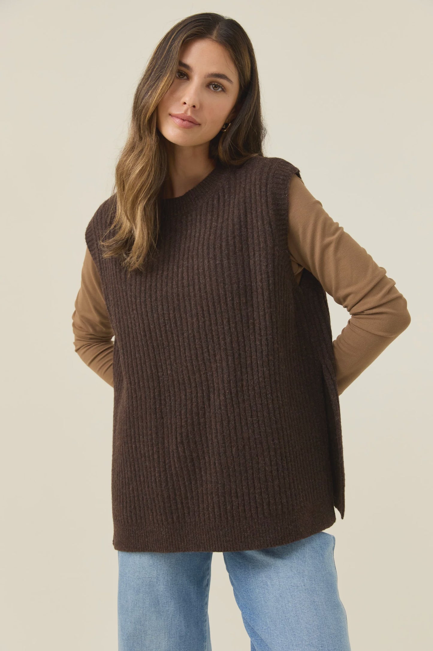 Miru Crew Knit Vest