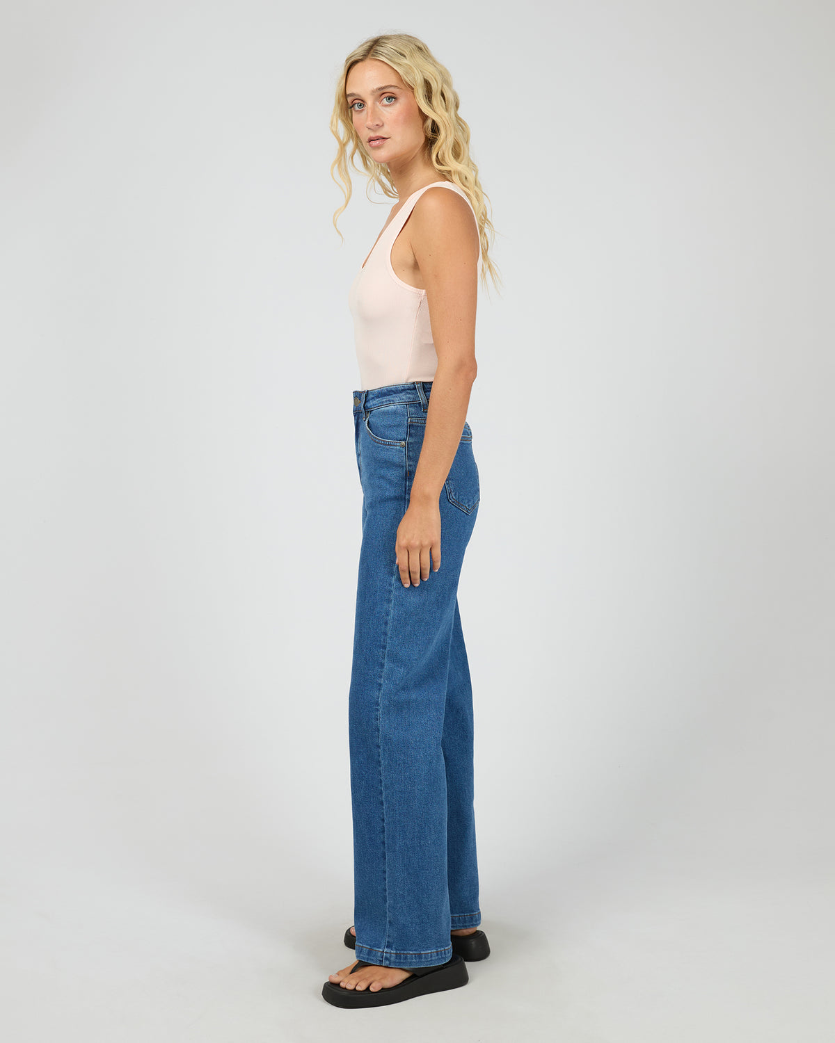 Washed Rib Scoop Neck Tank