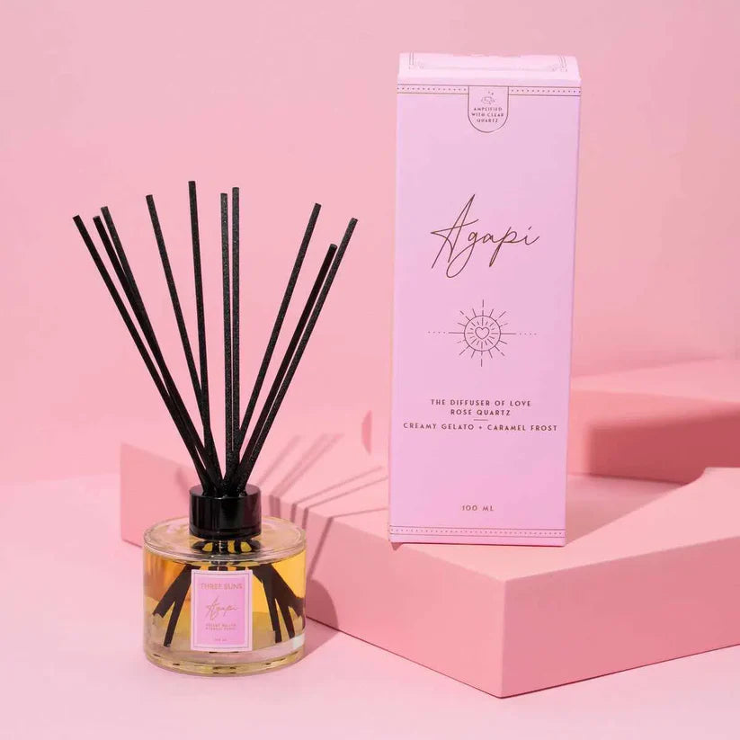 Agapi Diffuser 100ml | Creamy Vanilla Gelato & Caramel Frost