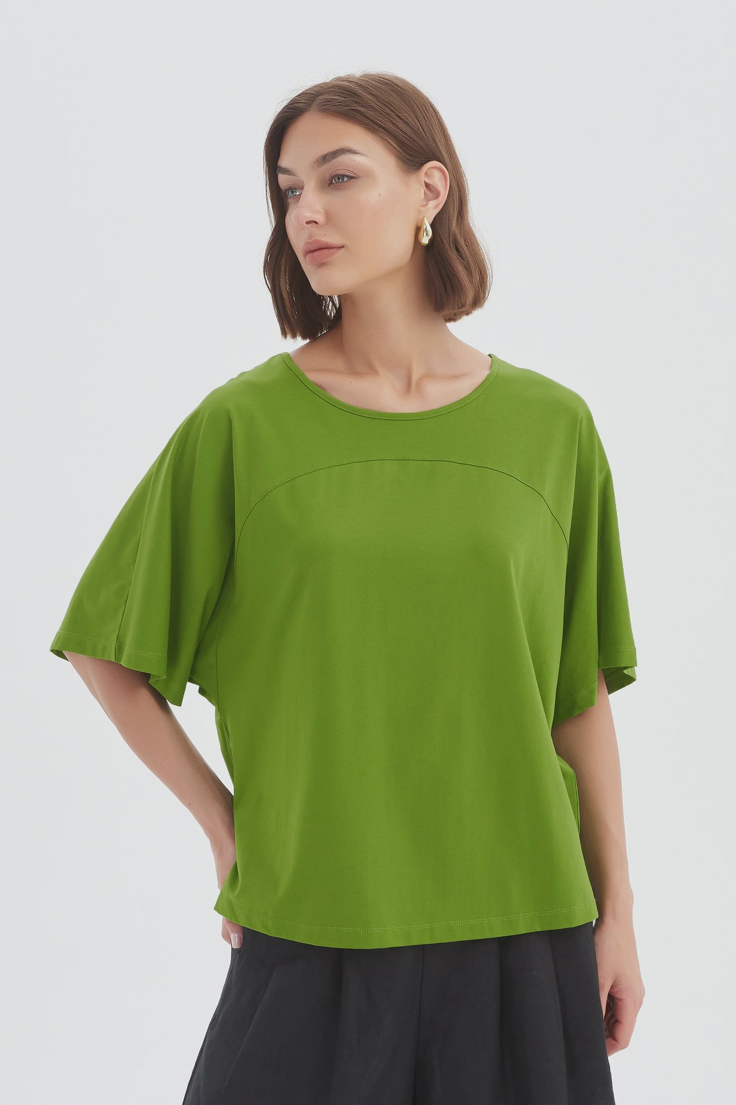 Wide Sleeve Yoke Tee