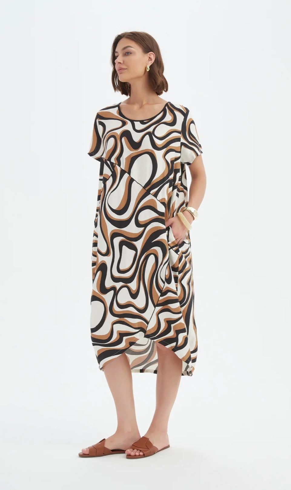 Panel Print Dress